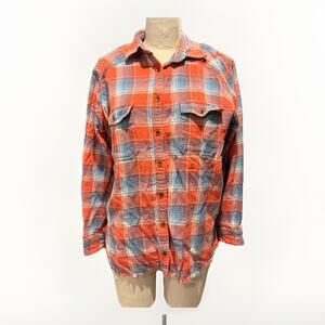 BILLABONG Plaid Long Sleeve Button Down Shirt Size Womens Large